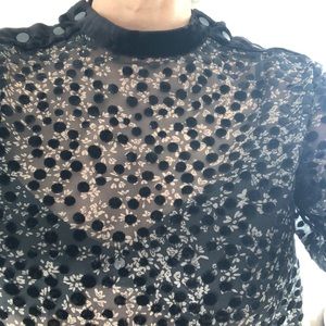 Kooples Mock Neck Top